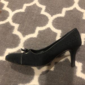 Black COACH pumps